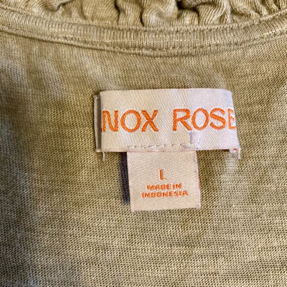 Excellent Condition, SZ L, Cotton Blend Layering Tank, Heathered Sage Green - Picture 2 of 3